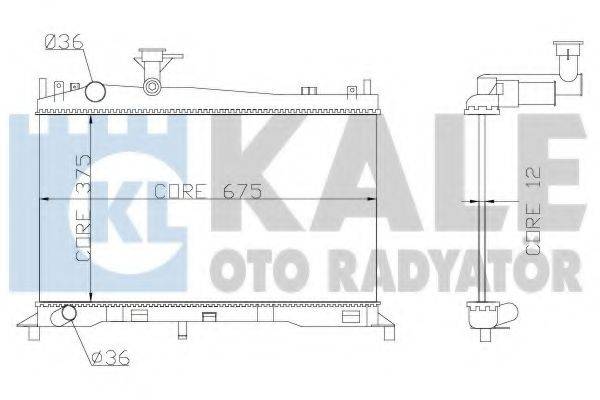 KALE OTO RADYATOR 360100 Радіатор, охолодження двигуна