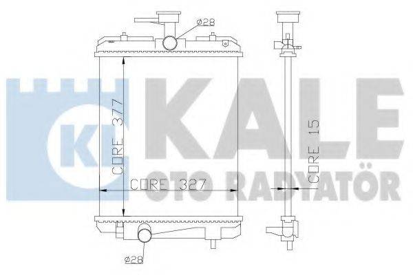 KALE OTO RADYATOR 364400 Радіатор, охолодження двигуна