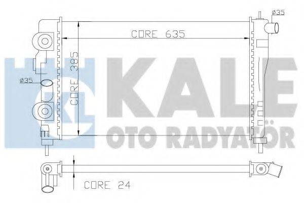 KALE OTO RADYATOR 368100 Радіатор, охолодження двигуна