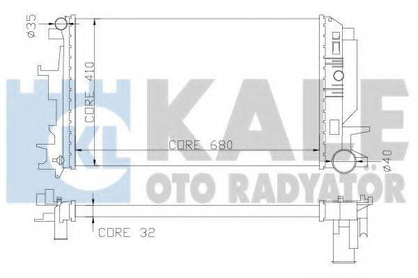 KALE OTO RADYATOR 373900 Радіатор, охолодження двигуна