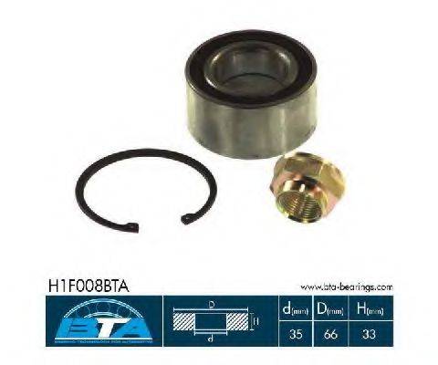 BTA H1F008BTA Комплект підшипника маточини колеса