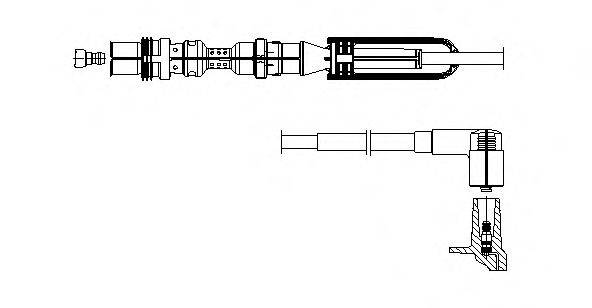 BREMI 1A10E58 Провід запалювання