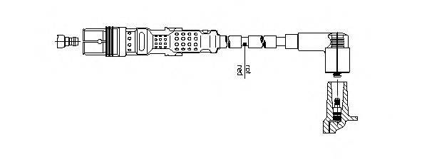 BREMI 1A24F100 Провід запалювання