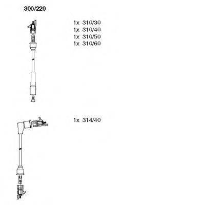 BREMI 300220 Комплект дротів запалювання