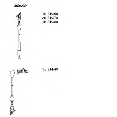 BREMI 300239 Комплект дротів запалювання