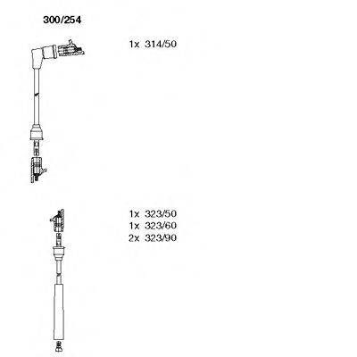 BREMI 300254 Комплект дротів запалювання