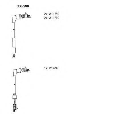 BREMI 300290 Комплект дротів запалювання