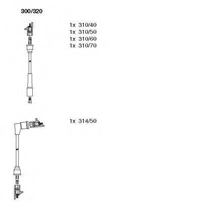 BREMI 300320 Комплект дротів запалювання