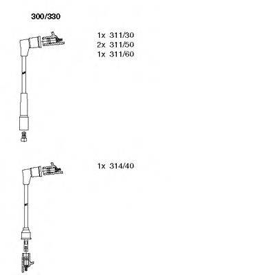 BREMI 300330 Комплект дротів запалювання