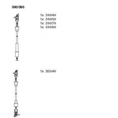 BREMI 300395 Комплект дротів запалювання