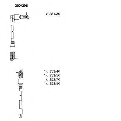 BREMI 300396 Комплект дротів запалювання