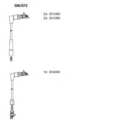 BREMI 300573 Комплект дротів запалювання