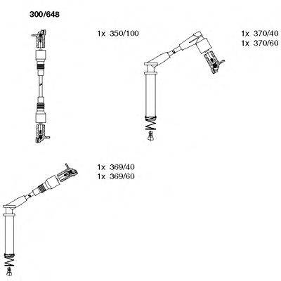 BREMI 300648 Комплект дротів запалювання