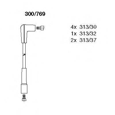 BREMI 300769 Комплект дротів запалювання