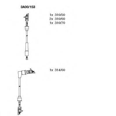 BREMI 3A00153 Комплект дротів запалювання