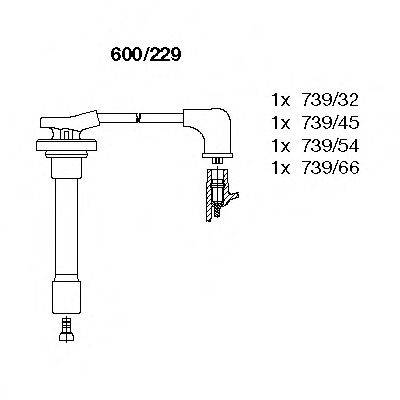 BREMI 600229 Комплект дротів запалювання