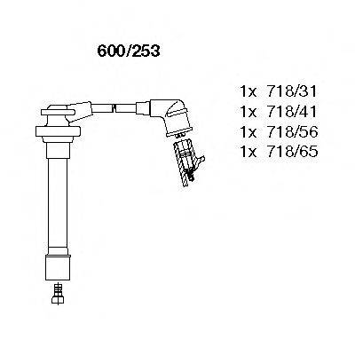 BREMI 600253 Комплект дротів запалювання