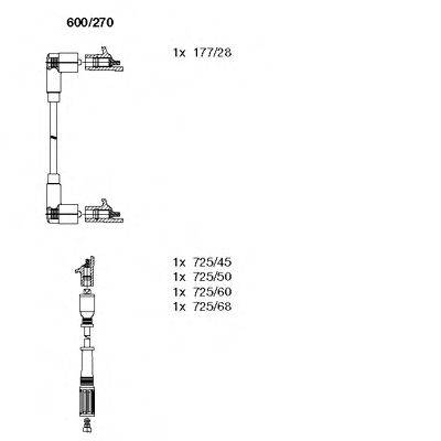 BREMI 600270 Комплект дротів запалювання