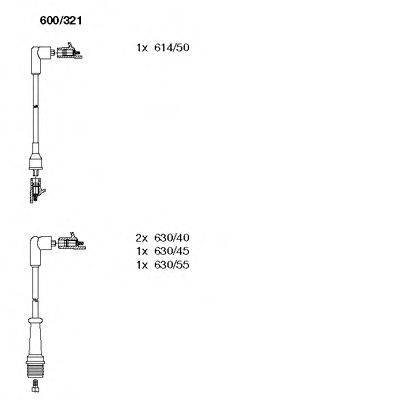 BREMI 600321 Комплект дротів запалювання