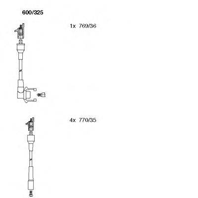 BREMI 600325 Комплект дротів запалювання