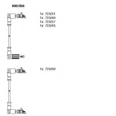 BREMI 600356 Комплект дротів запалювання