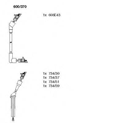 BREMI 600370 Комплект дротів запалювання
