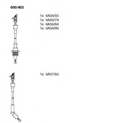 BREMI 600403 Комплект дротів запалювання