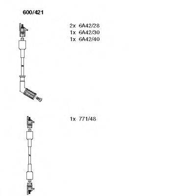 BREMI 600421 Комплект дротів запалювання