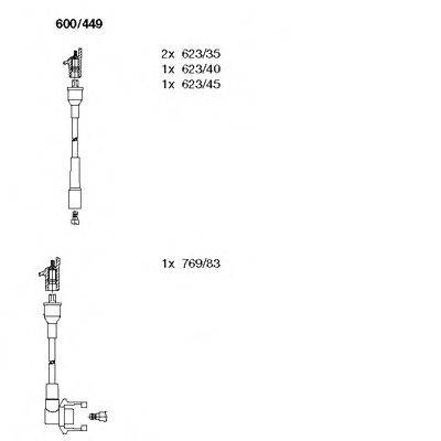 BREMI 600449 Комплект дротів запалювання