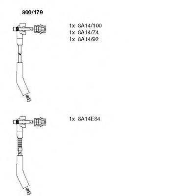 BREMI 800179 Комплект дротів запалювання