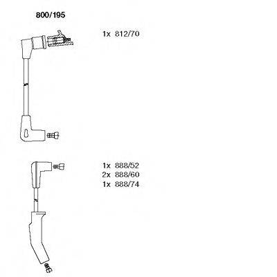 BREMI 800195 Комплект дротів запалювання