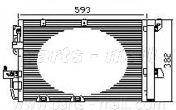 PARTS-MALL PXNC1004 Конденсатор, кондиціонер