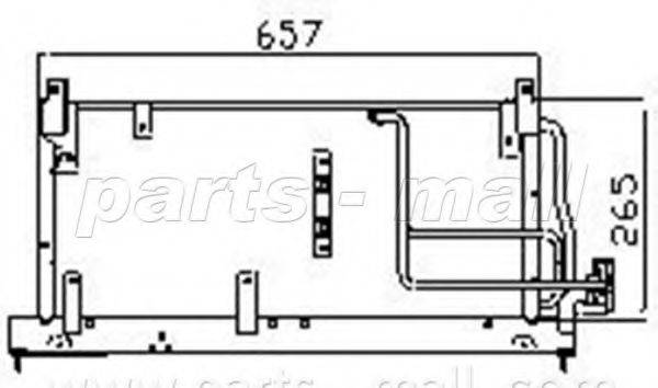 PARTS-MALL PXNC1010 Конденсатор, кондиціонер