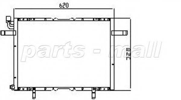 PARTS-MALL PXNC1012 Конденсатор, кондиціонер