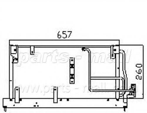 PARTS-MALL PXNC1014 Конденсатор, кондиціонер