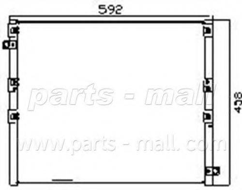 PARTS-MALL PXNCF019 Конденсатор, кондиціонер