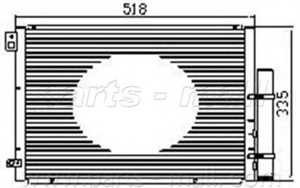 PARTS-MALL PXNCF020 Конденсатор, кондиціонер