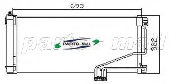 PARTS-MALL PXNCR003 Конденсатор, кондиціонер