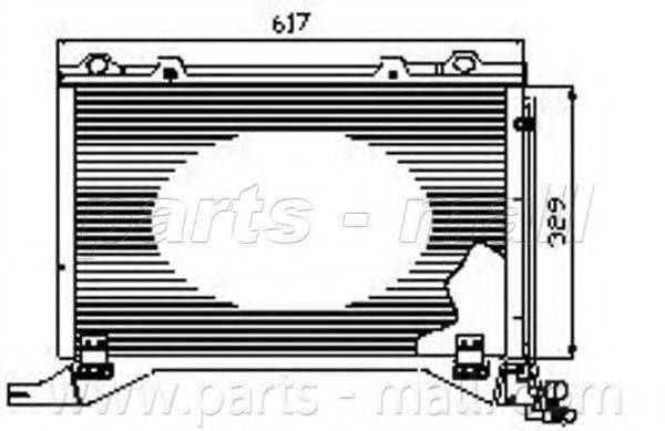 PARTS-MALL PXNCR010 Конденсатор, кондиціонер