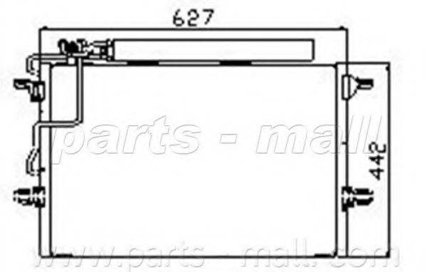 PARTS-MALL PXNCR012 Конденсатор, кондиціонер