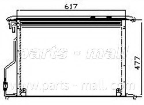 PARTS-MALL PXNCR016 Конденсатор, кондиціонер