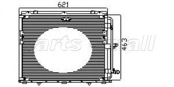 PARTS-MALL PXNCR017 Конденсатор, кондиціонер