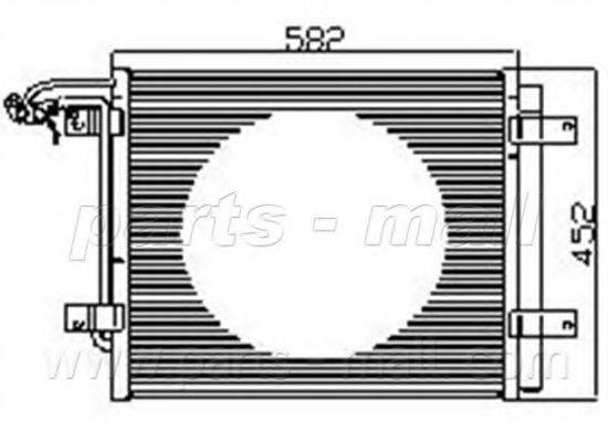 PARTS-MALL PXNCX071T Конденсатор, кондиціонер