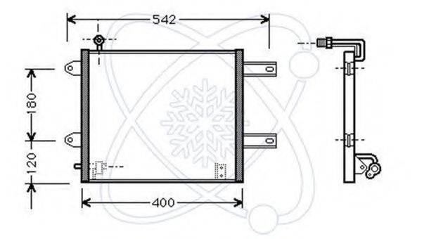 ELECTRO AUTO 30A0025 Конденсатор, кондиціонер