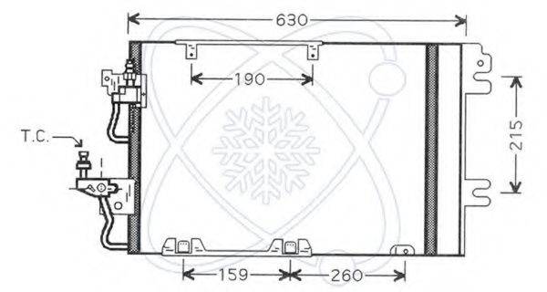 ELECTRO AUTO 30O0033 Конденсатор, кондиціонер