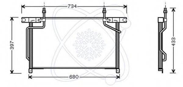 ELECTRO AUTO 30W0032 Конденсатор, кондиціонер