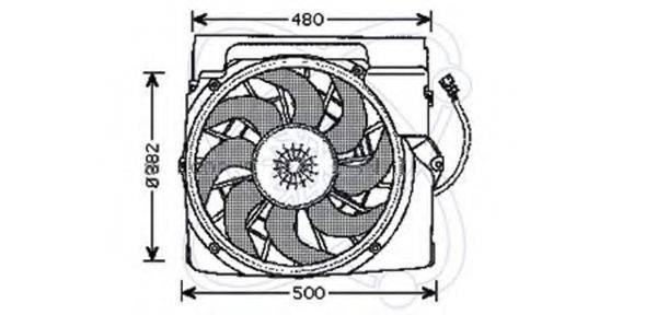 ELECTRO AUTO 32VE003 Вентилятор, охолодження двигуна