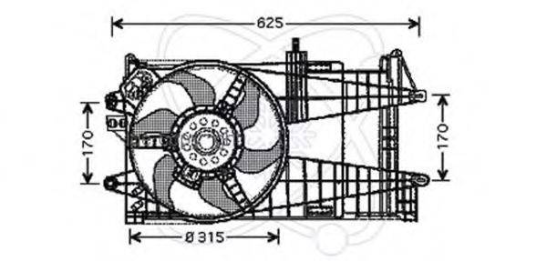 ELECTRO AUTO 32VF004 Вентилятор, охолодження двигуна