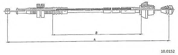 CABOR 100152 Тросик газу