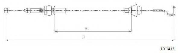 CABOR 101413 Тросик газу